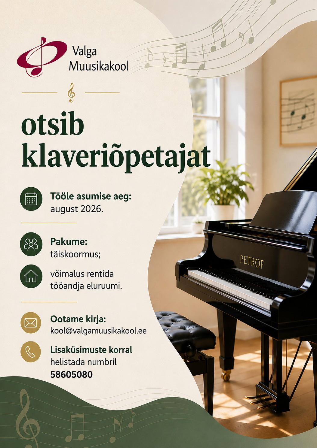 Klaveriõpetaja!